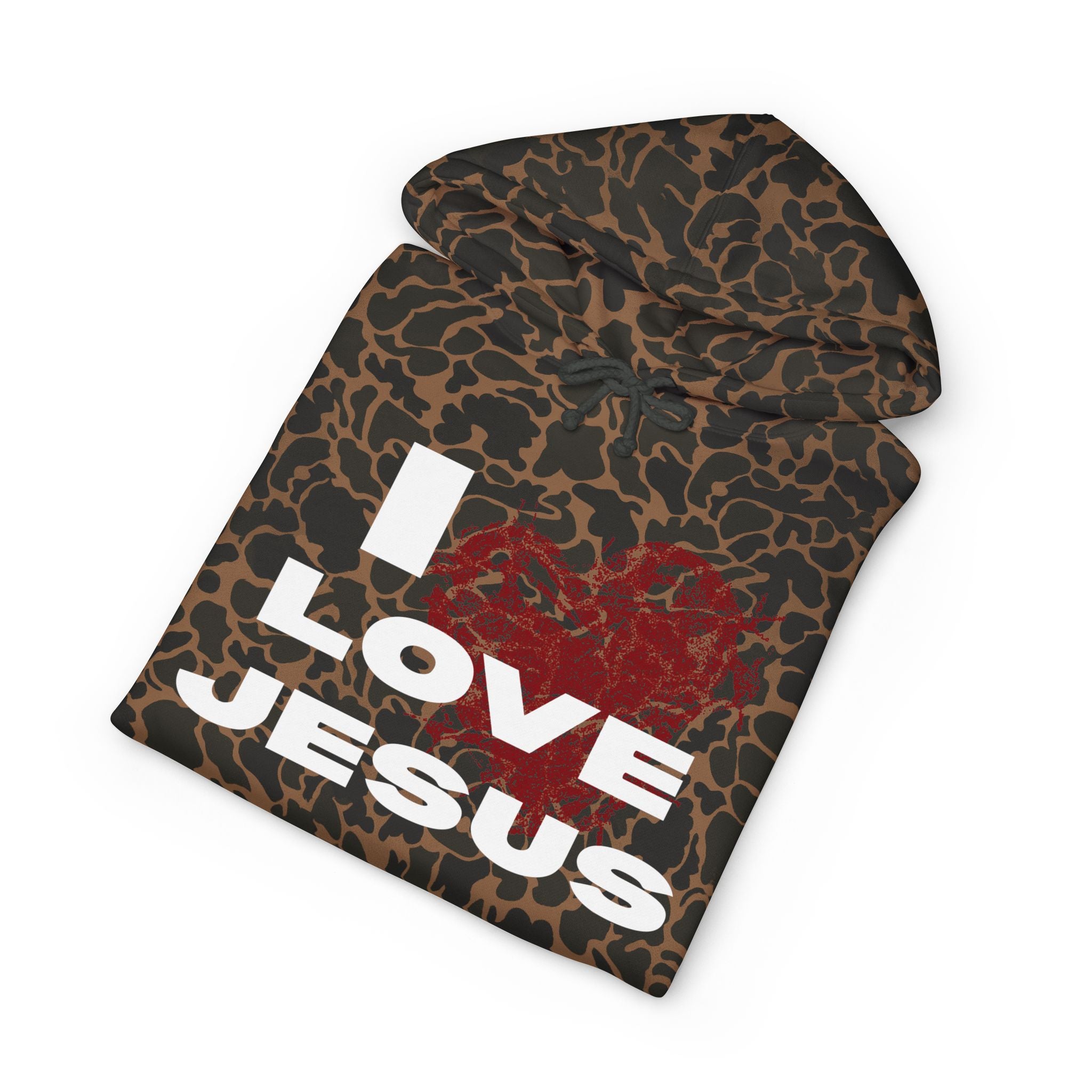 I Love Jesus Camo Hoodie